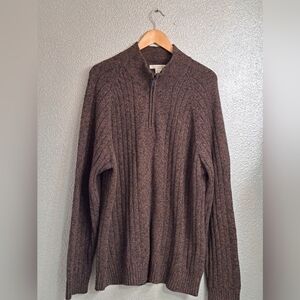 Geoffrey Beene Men's 1/4 Zip Pullover Sweater  XXL